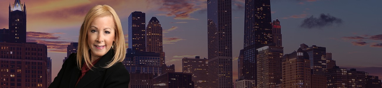 Debra I. Crystal with Chicago Skyline in the background